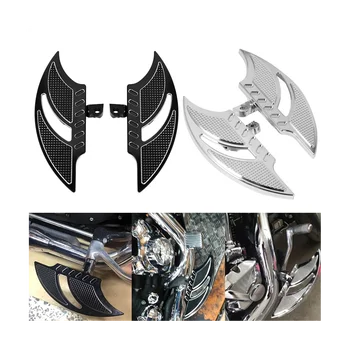 Задние педали типа Flame Передние и задние педали Аксессуары для мотоциклов Harley 883 XL1200 48 Черный - Изображение 2  
