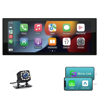 Carplay 1 Din 6.9In 2G + 32G Автомобильный Мультимедийный плеер Android GPS Bluetooth USB FM Зеркальная Ссылка Стерео Радио С камерой - Изображение 1  