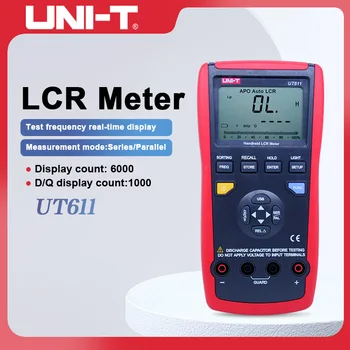 Измеритель емкости UNI-T UT611 UT612 Мультиметры LCR Meter 20000 измеритель сопротивления растворению с ЖК-дисплеем с подсветкой - Изображение 1  