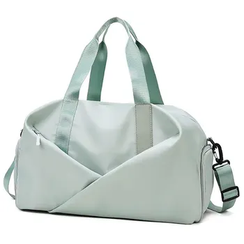Прочная, устойчивая к разрывам Водонепроницаемая спортивная сумка для путешествий, спортивная сумка с мокрым карманом и отделением для обуви для женщин - Изображение 2  
