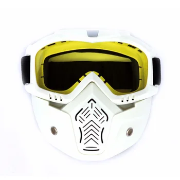 Очки для внедорожного мотоцикла, съемная маска для лица, защитные очки для квадроцикла, лыжная маска для пейнтбола, защита от запотевания для тактической игры CS - Изображение 1  