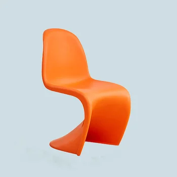 Обеденные стулья в скандинавском минимализме, Современный дизайнерский пластиковый Эргономичный шезлонг, Прозрачная мебель для ресторана Sillas - Изображение 2  