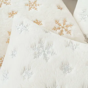 Рождественский комплект подушек в виде снежинок с вышивкой блестками, подушка для дивана в гостиной, подушка для праздничной атмосферы, подушка для отдыха - Изображение 2  
