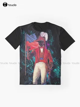 Футболка с абстрактным рисунком Jean-Jacques Dessalines На заказ, футболки с цифровой печатью для подростков, унисекс, Рождественский подарок Xs-5Xl - Изображение 2  