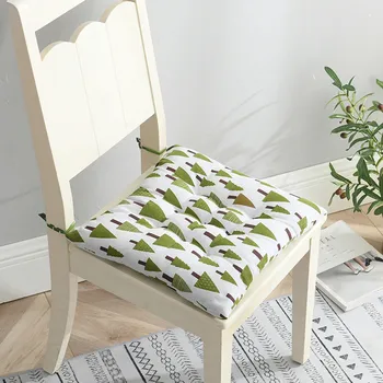 Квадратная подушка для стула, подушка для сиденья с противоскользящим ремнем, внутренняя и наружная Подушка для дивана, подушка для домашнего офиса, автомобиля - Изображение 1  