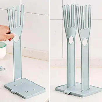 Многофункциональная стойка для сушки перчаток, стойка для сушки перчаток на столешнице со сливной доской, Эффективная Кухонная подставка для мытья посуды - Изображение 2  