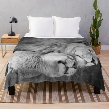 Горизонтальные львы Покрывают кровать Модным одеялом Летние постельные принадлежности Одеяла для дивана - Изображение 1  