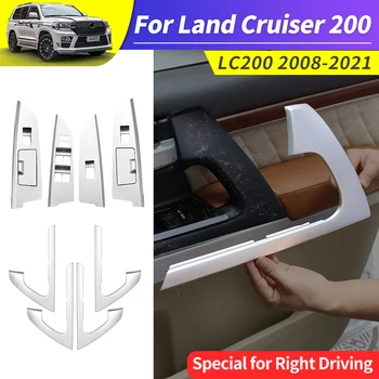 Для Toyota Land Cruiser 200 LC200 2008-2021 внутренняя ручка двери автомобиля, крышка, кнопка подъема окна, аксессуары для модификации интерьера - Изображение 1  