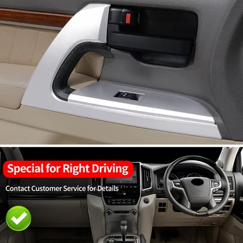 Для Toyota Land Cruiser 200 LC200 2008-2021 внутренняя ручка двери автомобиля, крышка, кнопка подъема окна, аксессуары для модификации интерьера - Изображение 2  