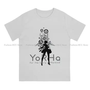 2B Футболка из полиэстера в стиле хип-хоп YoRHa, креативная уличная одежда для игр Nier Automata, удобная футболка для мужчин, футболка - Изображение 2  