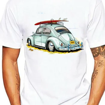 Классические автомобильные топы, футболка, мужская футболка с классическим рисунком автомобиля, креативная графическая одежда с круглым вырезом и коротким рукавом с принтом на заказ - Изображение 2  