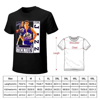 Футболка John Stockton Legend Basketball Signature в винтажном стиле Ретро 80-х 90-х, Бутлег в стиле Рэп, быстросохнущая футболка, Мужская одежда - Изображение 2  