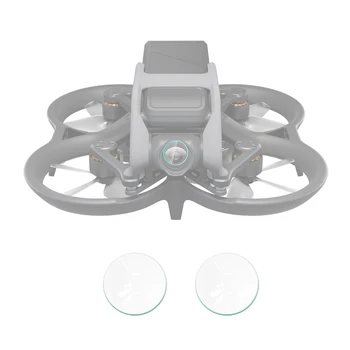 Комплект из 2 предметов, объектив для дрона из закаленной пленки (прозрачный) Для DJI Avata - Изображение 2  