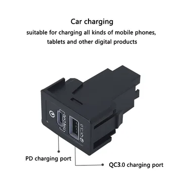 1 шт. Автомобильное Зарядное Устройство Для Быстрой зарядки QC3.0 USB Интерфейсная Розетка Быстрое Автомобильное Зарядное Устройство Для Suzuki SX4 Swift Vitara New Alto - Изображение 2  