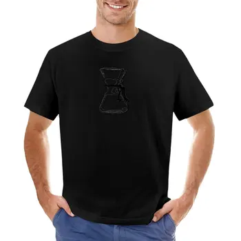 Кофейная футболка Chemex, короткая футболка, мужские винтажные футболки - Изображение 1  