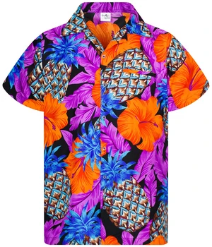 Мужские Летние рубашки с 3D принтом для отдыха на Гавайях, мужские Женские Элегантные рубашки с лацканами, повседневная рубашка для мужчин, одежда - Изображение 1  