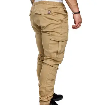Мужские брюки, новые модные мужские брюки для бега трусцой, мужские спортивные штаны для фитнеса, бодибилдинга, одежда для бегунов, осенние спортивные штаны, Размер 4XL - Изображение 2  