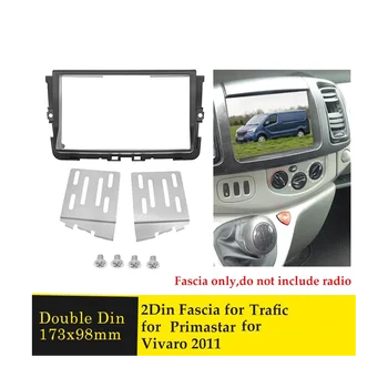 2 Din Стерео Радио Панель для Renault Trafic, для Opel Vivaro, для Nissan Primastar 2011 + Рамка панели DVD-плеера - Изображение 2  