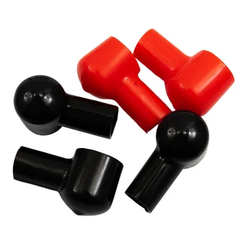 Черный, красный Изоляционный чехол для аккумулятора для автомобиля, морской, коммерческий, силовой спортивный инструмент, запчасти, защитный колпачок, качество 20ШТ - Изображение 1  