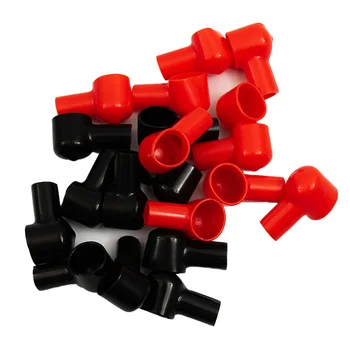 Черный, красный Изоляционный чехол для аккумулятора для автомобиля, морской, коммерческий, силовой спортивный инструмент, запчасти, защитный колпачок, качество 20ШТ - Изображение 2  