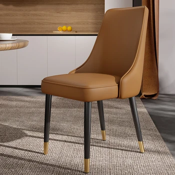 Мягкое офисное обеденное кресло Дизайнерский салон Дизайнерские стулья для спальни Удобные Уникальные шезлонги Мебель для дома Salle Manger - Изображение 2  