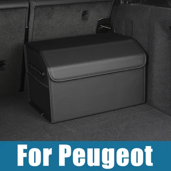 Для Peugeot 308 207 408 206 406 508 307 406 4007 3008 5008 GTI SW Портативный ящик для хранения в багажнике автомобиля Держатель большой емкости Чехол для инструментов - Изображение 1  