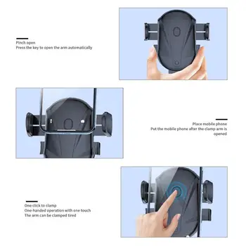 Держатель сотового телефона Автомобильный кронштейн для телефона, вращающийся на 360 градусов, автомобильная подставка для GPS, подставка для смартфона, совместимая с 4-7 дюймовым мобильным устройством - Изображение 2  