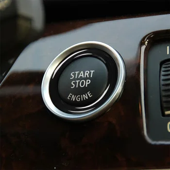 1шт Автомобильный Двигатель O1e Кнопка Запуска Остановки Ключа Зажигания Круглая Наклейка-Накладка Для BMW Old 3series E90 E92 E93 Специальной Модификации - Изображение 1  