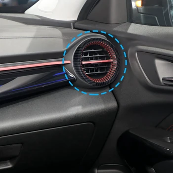 Для Chevrolet Seeker Trax 2023 2024 Отделка бокового Воздухоотводящего кольца приборной панели Запасные Части интерьера ABS Карбоновое волокно - Изображение 2  