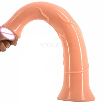 FAAK 44*6,8 см Огромный длинный Звериный Донг Животные Большой фаллоимитатор Мягкий пенис для женской мастурбации, секс-игрушки для женщин - Изображение 2  