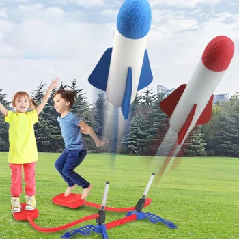 A3 Kids Air Stomp Rocket Ножной насос Пусковая установка Игрушки Спортивная игра Jump Stomp Детский игровой набор на открытом воздухе Jump Спортивные игры Игрушки для детей - Изображение 2  