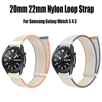 20/22 мм нейлоновый браслет с петлей для Samsung Galaxy Watch 5 4 3, спортивный сменный аксессуар, ремешок для Samsung Galaxy Watch 5 4 3 Band - Изображение 1  