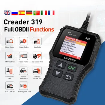 Launch X431 Creader 319 CR319 Автоматический считыватель кодов Полный OBDII EOBD Автомобильный Диагностический инструмент OBD2 Сканер - Изображение 2  