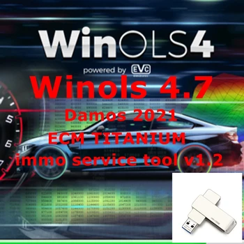 2023 ГОРЯЧИЕ Продажи WinOLS 4.7 С Плагинами + 2021 Damos + ECM TITANIUM + immo service tool v1.2 Программное обеспечение для автоматического ремонта всех данных Winols - Изображение 2  