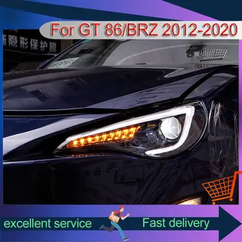 Автомобильные фары для Toyota GT 86 BRZ 2012-2020 Модификация Обновление автомобильных аксессуаров Дальний ближний свет ксеноновые передние лампы - Изображение 1  