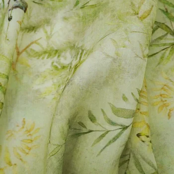 Ткань Ramie С Принтом Бамбукового Леса Для Платья Telas Liquidacion Tecidos Para Costura Em Metro Frete Gratis Tissus Material Ткань - Изображение 2  