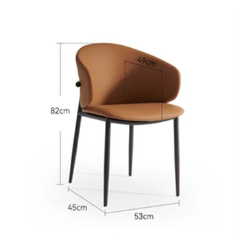 Современные стулья Обеденное кресло с откидной спинкой в скандинавском стиле Nordic Lounge Chair Accent Sillas Chair Sillas De Comedor Украшение гостиной - Изображение 1  