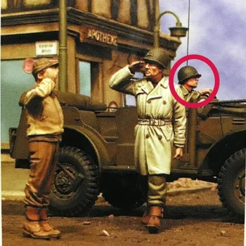 Набор моделей солдата из смолы 1/35 Исторические Военные Офицеры и солдаты Армии США 3 Игрушки в разобранном виде и неокрашенные Поделки 1441 - Изображение 1  