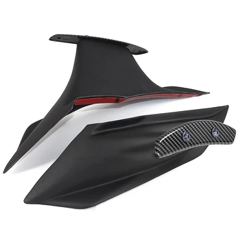 Комплект обтекателя мотоцикла Аэродинамическое крыло Фиксированный Крылышко Обтекатель Крышка крыла для CBR650R 2019-2021 Черный - Изображение 1  