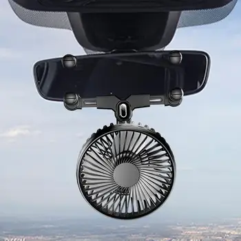 Автомобильный Вентилятор Вентилятор для грузовика С сильным Ветром Автомобильный Регулируемый Вращающийся на 360 Градусов Малошумный Легкий Вентилятор для циркуляции воздуха - Изображение 2  