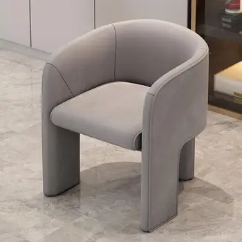 Итальянский современный обеденный стул для ресторана высокого класса, легкое роскошное домашнее простое кресло для гостиной со спинкой, креативное - Изображение 1  