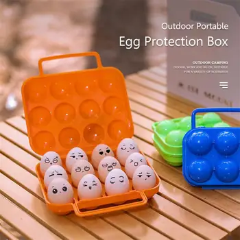 Подставка для яиц из АБС-пластика, переносная ручка, переносной лоток для яиц, Ударопрочный ящик для хранения яиц, Кухонные принадлежности, коробка для яиц весом 122 г - Изображение 2  