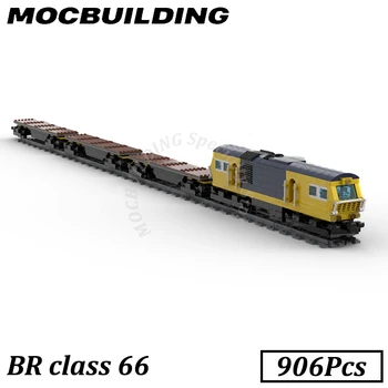 BR Модель поезда класса 66 Железнодорожные Аксессуары MOC Строительные Блоки Кирпичи Детский подарок - Изображение 1  