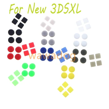50 комплектов Корпуса Корпус Винтовые Ножки Крышка для Нового 3DS XL 3DS LL Резиновые Накладки для Нового 3DSXL 3DSLL - Изображение 1  