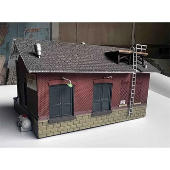 Масштабная модель здания 1/87 HO, модель пекарни, коллекция миниатюрных сцен, пейзаж с песочным столом - Изображение 2  