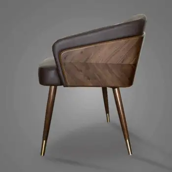 Эргономичный Современный минималистичный обеденный стул, Необычное промышленное кресло, одноместные кресла для отдыха, промышленная мебель для дома Sandalye - Изображение 2  