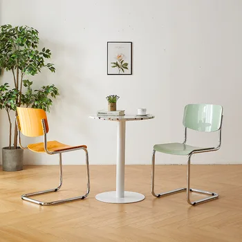 Скандинавский стул, обеденные дизайнерские стулья со спинкой, Роскошное кресло для отдыха, стул для акцента в кафе, Современный ресторан, мебель для одного - Изображение 1  