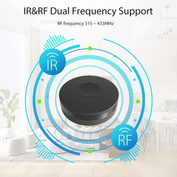 Tuya Smart WiFi RF433 ИК-пульт дистанционного управления, умный дом для кондиционера, все телевизоры Поддерживают голосовое управление Alexa, Google Assistant - Изображение 1  