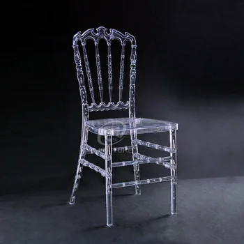 Пластиковый обеденный стул Luxery, Современный уличный Прозрачный акриловый стул, туалетный столик для свадебной гостиной, Уличная мебель Sillas Comedor - Изображение 1  