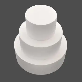 4-дюймовая 14-дюймовая Круглая Модель Пенопластового торта, Форма для украшения торта, Форма для изготовления эмбрионов Пенопластового торта, Инструменты для изготовления поддельных тортов - Изображение 1  